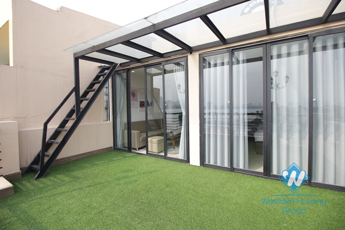 Lovely penthouse apartment rental with a beautiful terrace and West lake view
